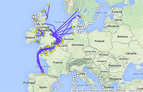 ferry routes from uk to europe